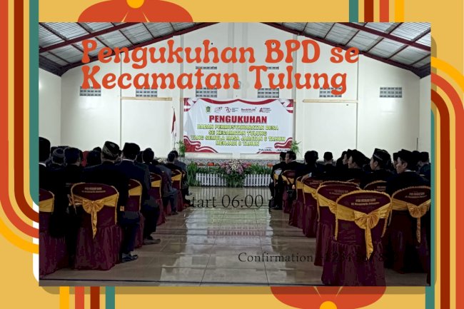 PENGUKUHAN BADAN PERMUSYAWARATAN DESA ( BPD )
