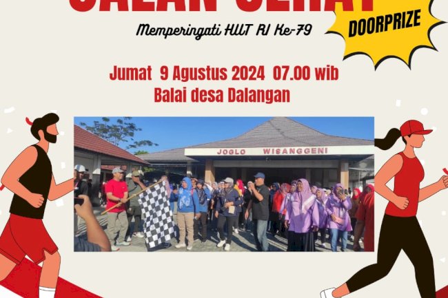 JALAN SEHAT MENYAMBUT HUT RI KE 79 TAHUN 2024