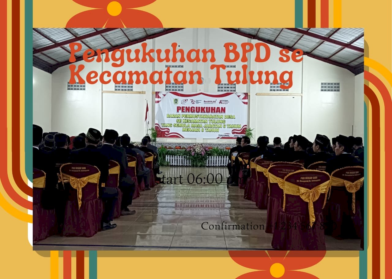 PENGUKUHAN BADAN PERMUSYAWARATAN DESA ( BPD )