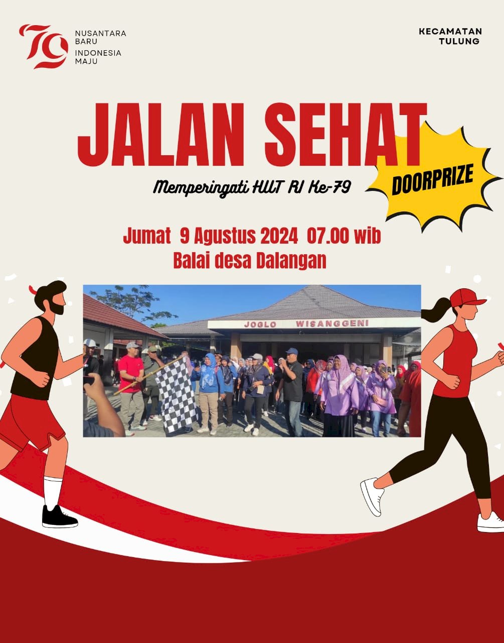 JALAN SEHAT MENYAMBUT HUT RI KE 79 TAHUN 2024