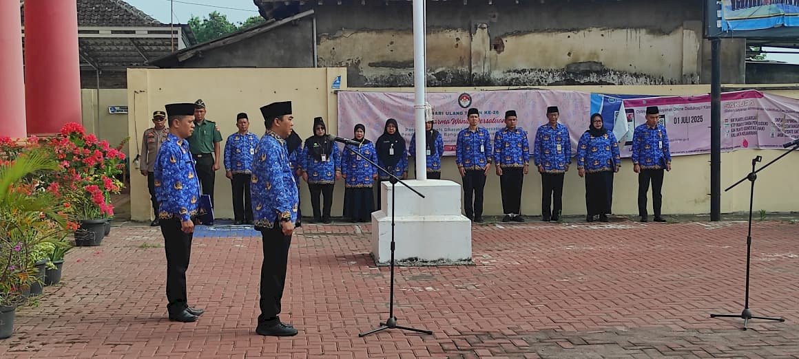 “UPACARA PERINGATAN HARI ULANG TAHUN KORPS PEGAWAI  REPUBLIK  INDONESIA  KE  -  54 TINGKAT KECAMATAN TULUNG KLATEN TAHUN 2025”.